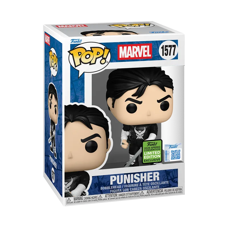 Funko Pop! Marvel Punisher #1577 ECC Exclusive Free Protector