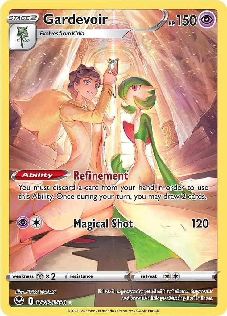 Gardevoir TG05/TG30 SWSH12: Silver Tempest Trainer Gallery Ultra Rare Pokemon