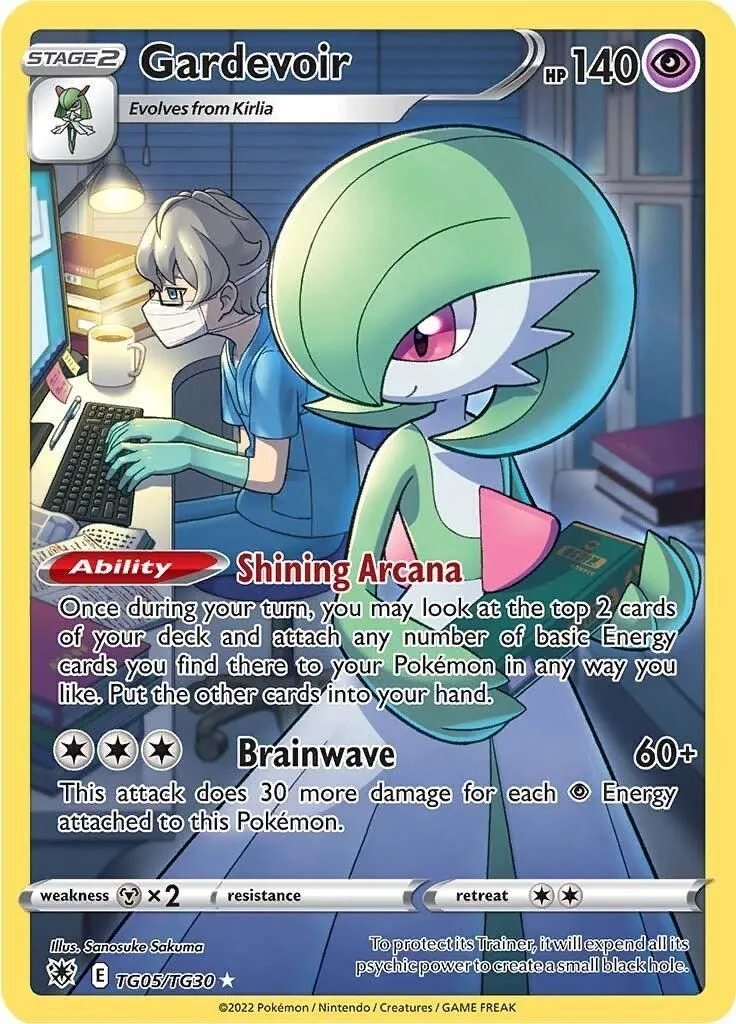 Gardevoir TG05/TG30 SWSH10: Astral Radiance Trainer Gallery Ultra Rare Pokemon