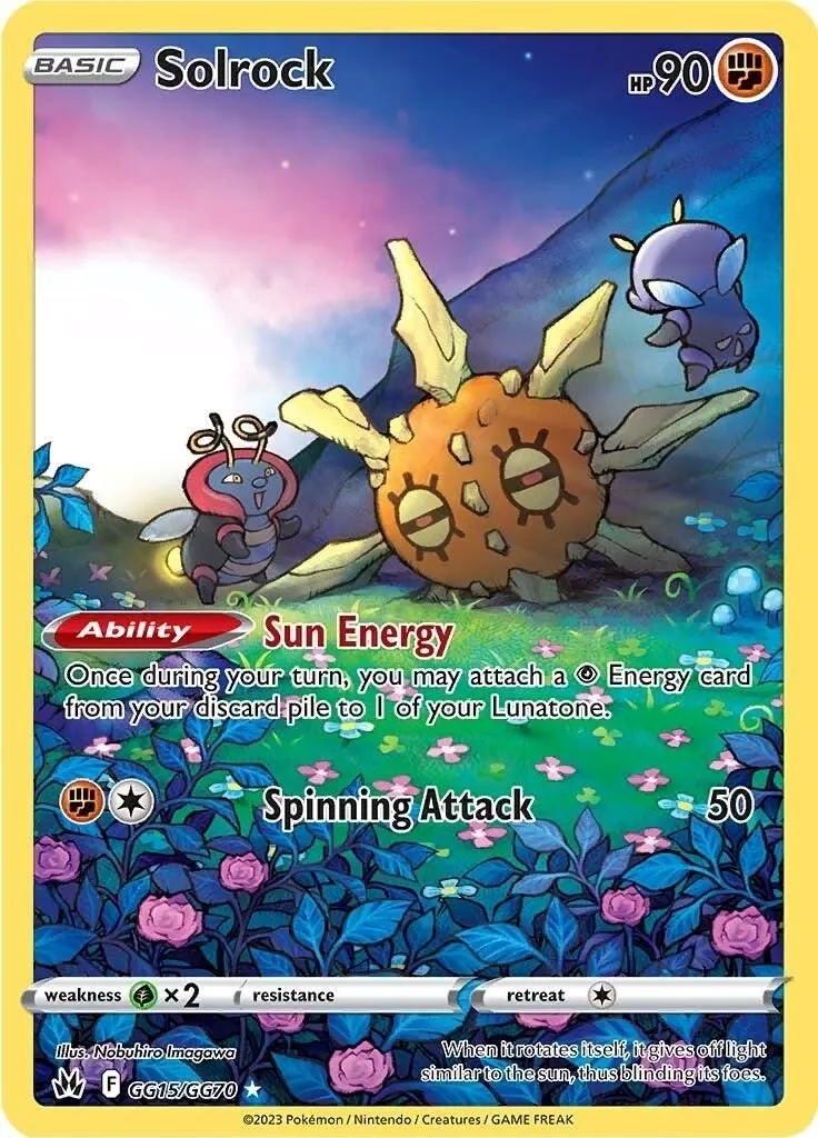Solrock GG15/GG70 SWSH: Crown Zenith: Galarian Gallery Ultra Rare Pokemon