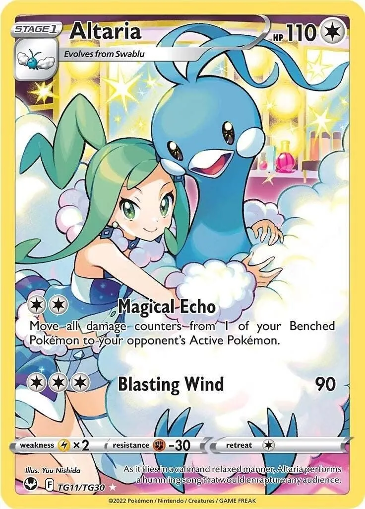 Altaria TG11/TG30 SWSH12: Silver Tempest Trainer Gallery Ultra Rare Pokemon