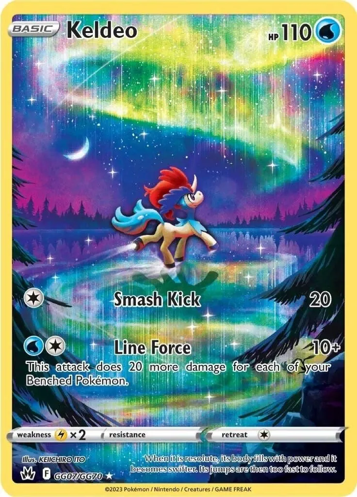 Keldeo GG07/GG70 SWSH: Crown Zenith: Galarian Gallery Ultra Rare Pokemon