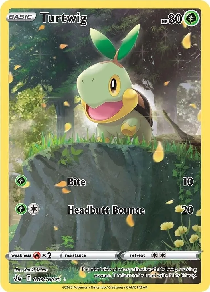 Turtwig GG31/GG70 SWSH: Crown Zenith: Galarian Gallery Ultra Rare Pokemon