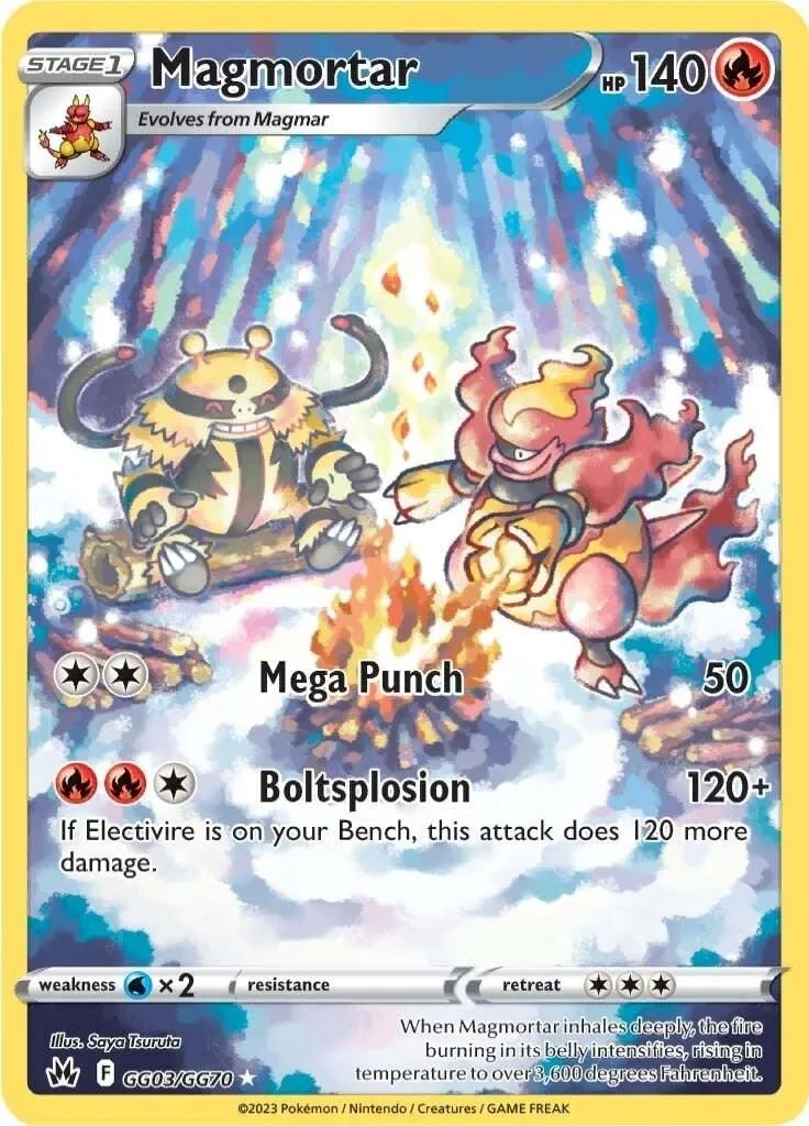 Magmortar GG03/GG70 SWSH: Crown Zenith: Galarian Gallery Ultra Rare Pokemon