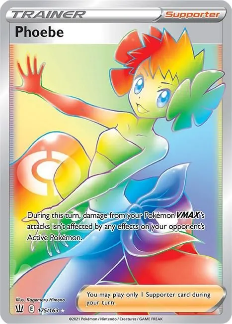Phoebe (Secret) 175/163 SWSH05: Battle Styles Secret Rare Pokemon