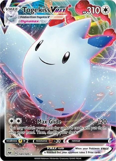 Togekiss VMAX 141/185 SWSH04: Vivid Voltage Ultra Rare Pokemon
