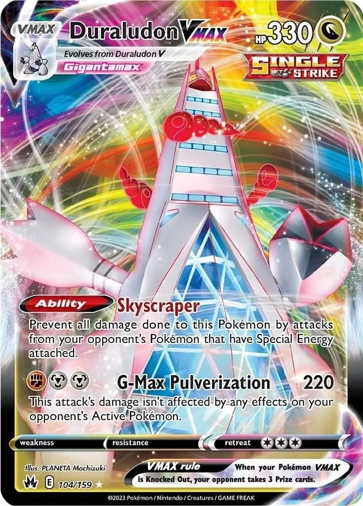 Duraludon VMAX 104/159 SWSH: Crown Zenith Ultra Rare Pokemon