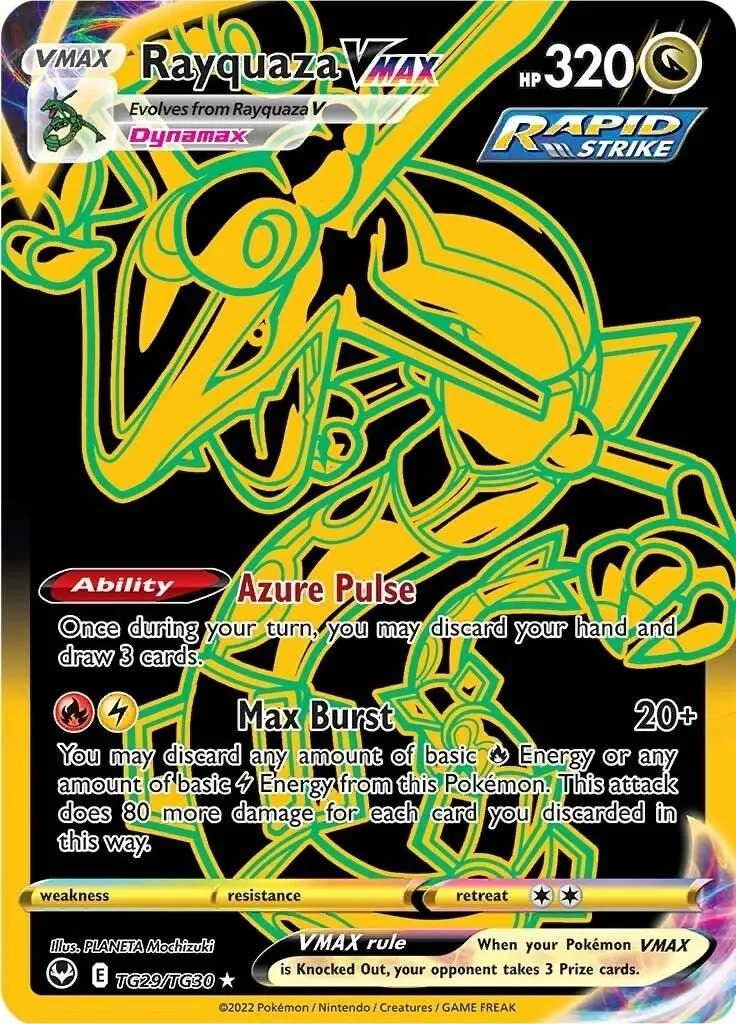 Rayquaza VMAX (Secret) TG29/TG30 SWSH12: Silver Tempest Trainer Gallery Secret Rare Pokemon