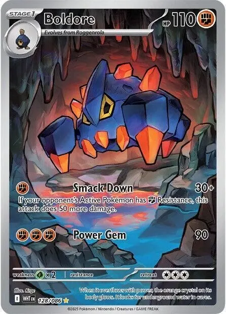 Boldore - 128/086 SV: White Flare Illustration Rare Pokemon