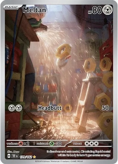 Meltan - 179/162 SV05: Temporal Forces Illustration Rare Pokemon