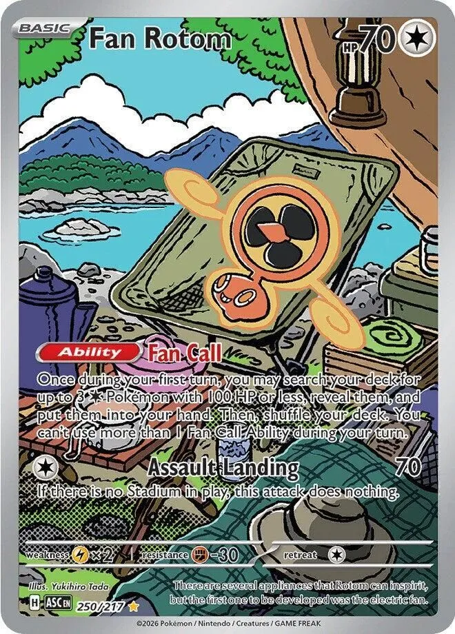 Fan Rotom - 250/217 ME: Ascended Heroes Illustration Rare Pokemon