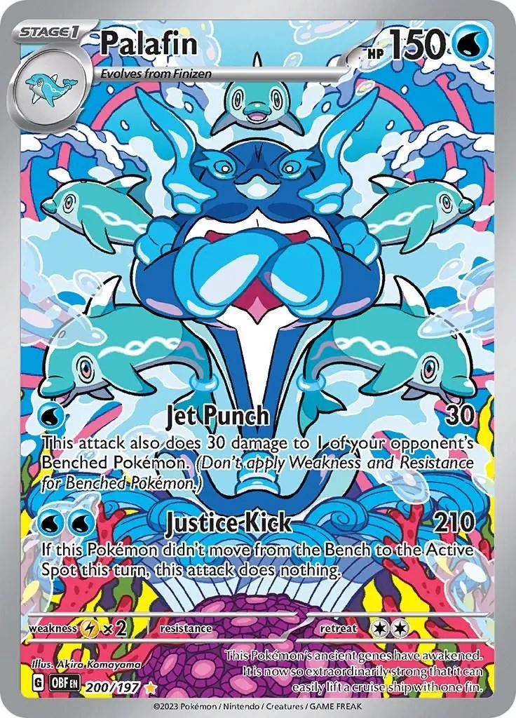 Palafin - 200/197 SV03: Obsidian Flames Illustration Rare Pokemon