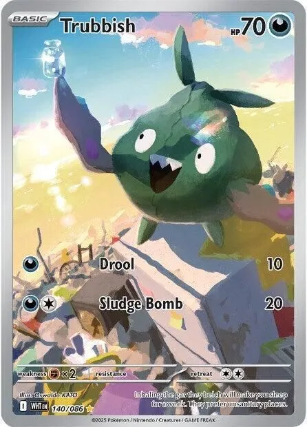 Trubbish - 140/086 SV: White Flare Illustration Rare Pokemon
