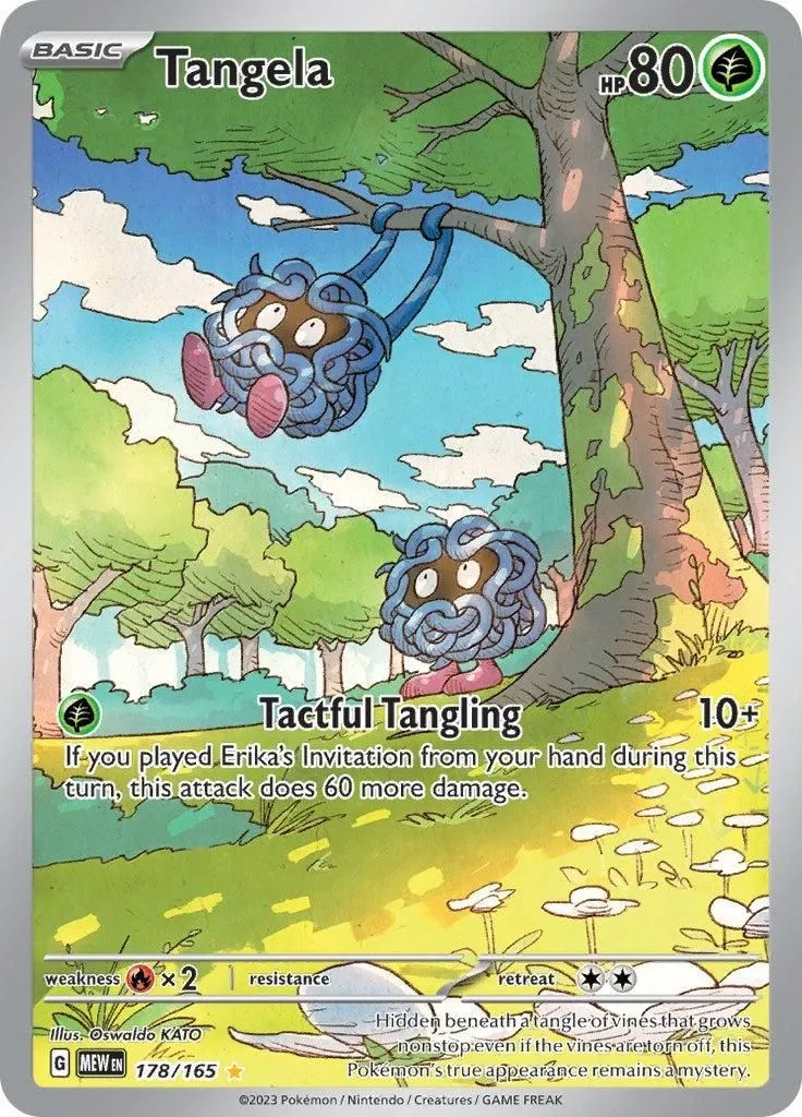 Tangela - 178/165 SV: Scarlet & Violet 151 Illustration Rare Pokemon