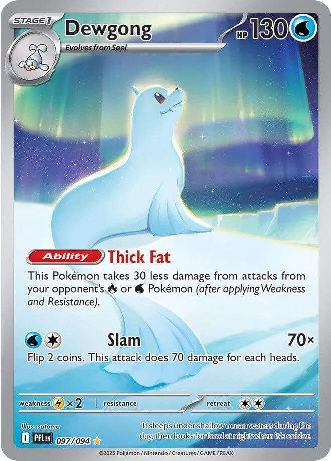 Dewgong - 097/094 ME02: Phantasmal Flames Illustration Rare Pokemon