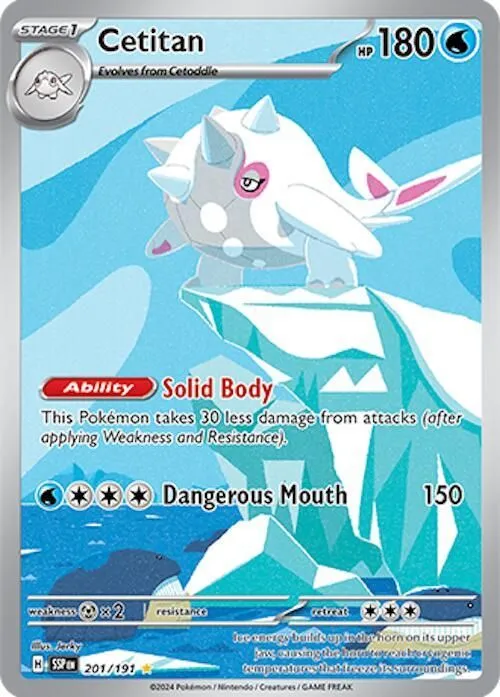 Cetitan - 201/191 SV08: Surging Sparks Illustration Rare Pokemon