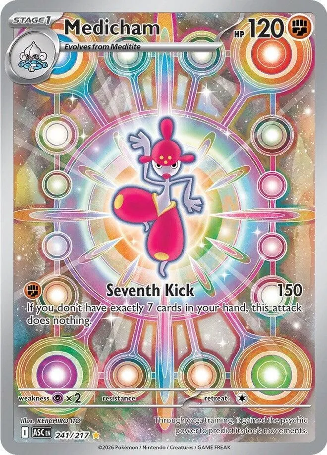 Medicham - 241/217 ME: Ascended Heroes Illustration Rare Pokemon