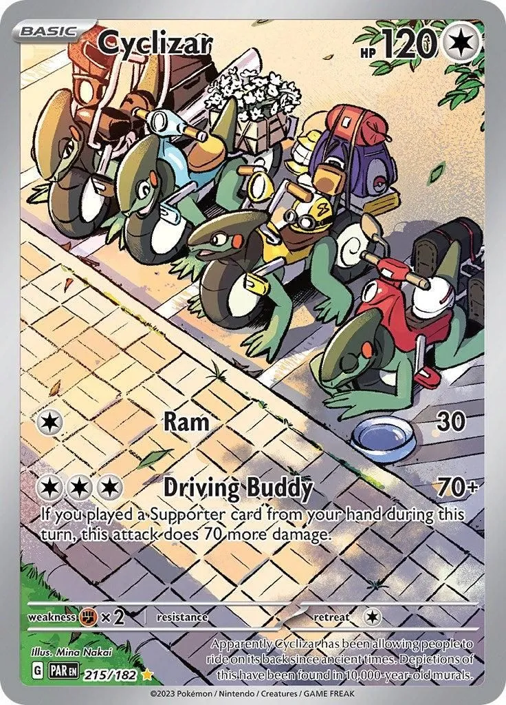 Cyclizar - 215/182 SV04: Paradox Rift Illustration Rare Pokemon