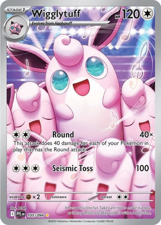 Wigglytuff - 105/094 ME02: Phantasmal Flames Illustration Rare Pokemon