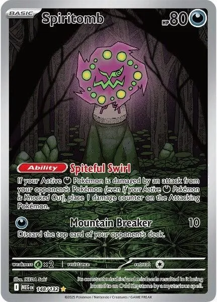 Spiritomb - 148/132 ME01: Mega Evolution Illustration Rare Pokemon