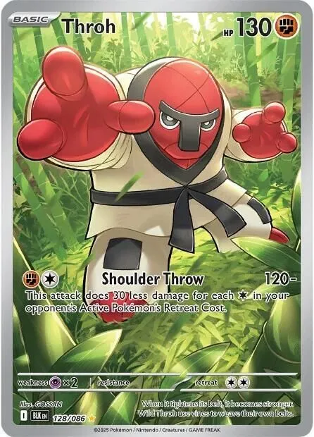 Throh - 128/086 SV: Black Bolt Illustration Rare Pokemon