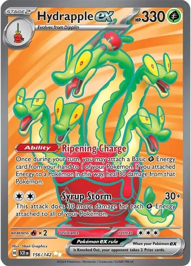 Hydrapple ex - 156/142 SV07: Stellar Crown Ultra Rare Pokemon