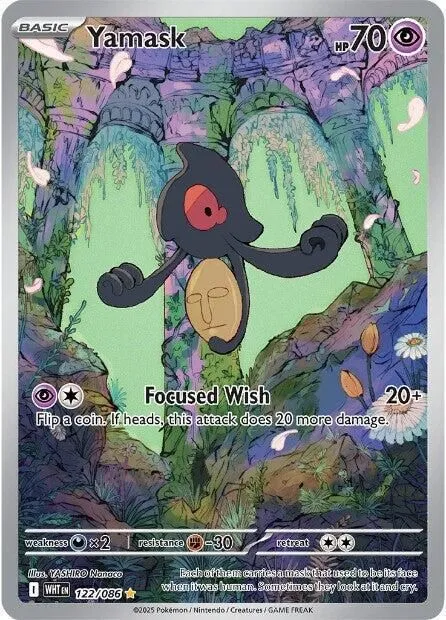 Yamask - 122/086 SV: White Flare Illustration Rare Pokemon