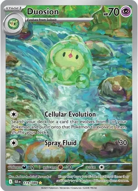 Duosion - 119/086 SV: Black Bolt Illustration Rare Pokemon