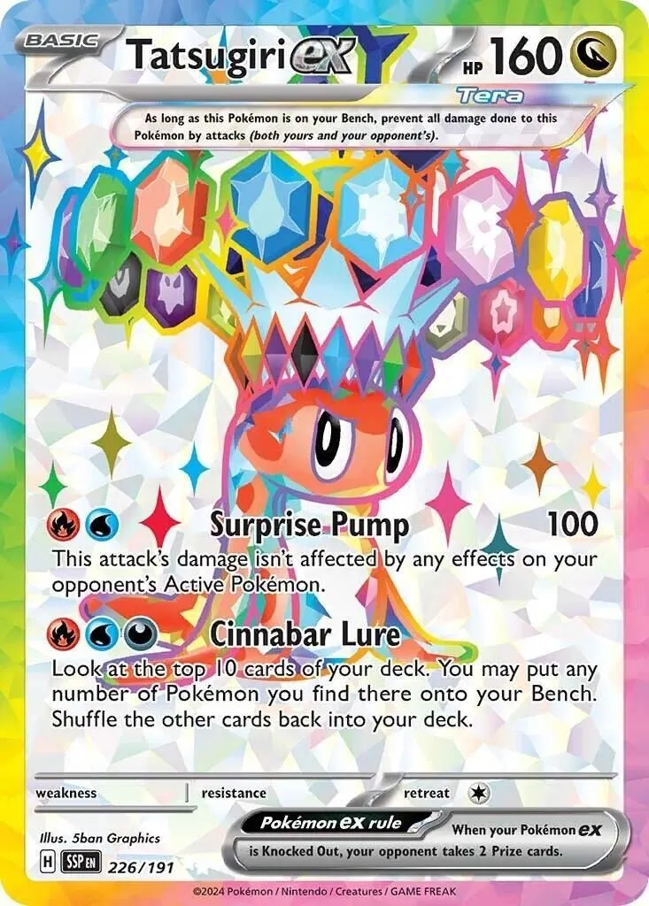 Tatsugiri ex - 226/191 SV08: Surging Sparks Ultra Rare Pokemon