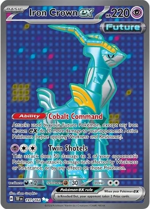 Iron Crown ex - 191/162 SV05: Temporal Forces Ultra Rare Pokemon