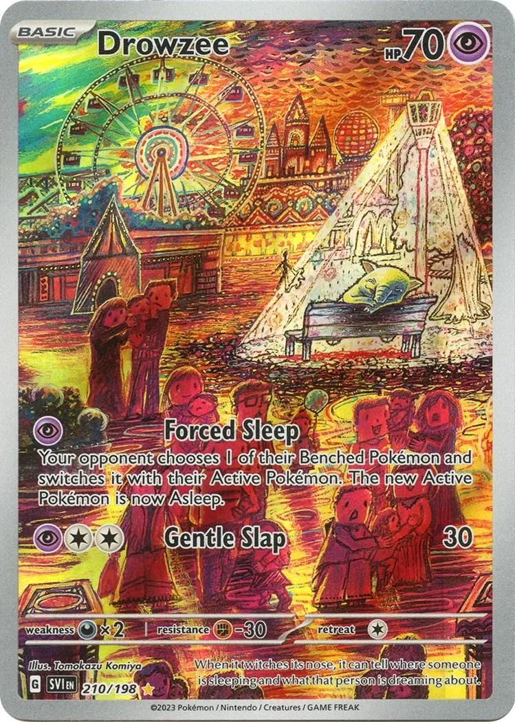 Drowzee - 210/198 SV01: Scarlet & Violet Base Set Illustration Rare Pokemon