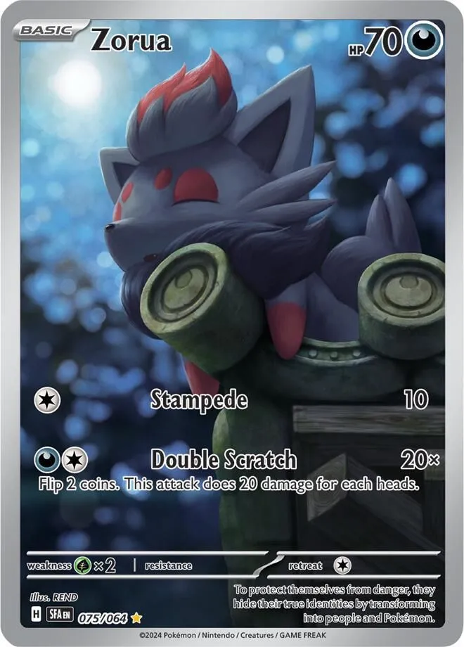 Zorua - 075/064 SV: Shrouded Fable Illustration Rare Pokemon