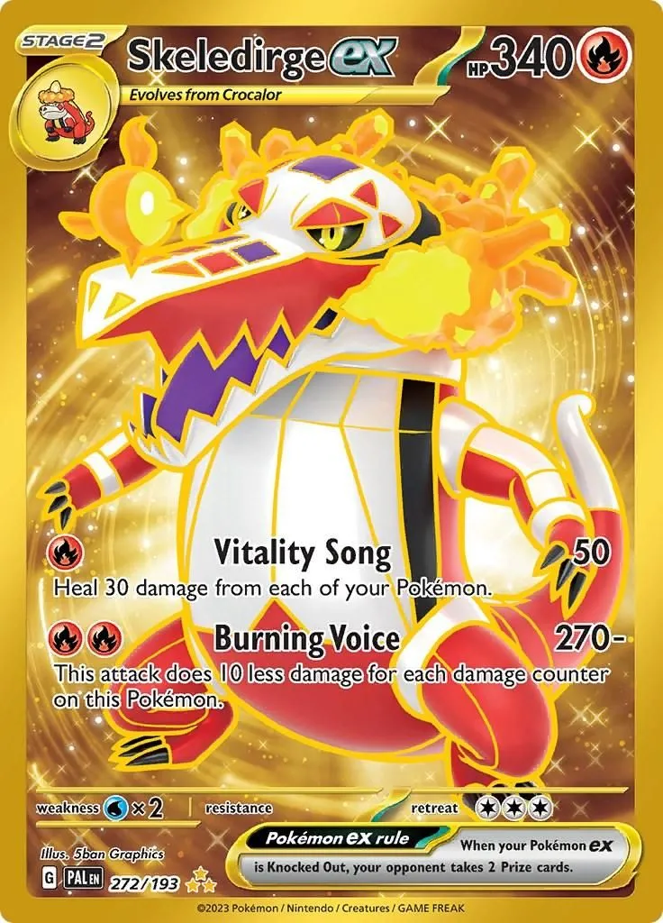 Skeledirge ex - 272/193 SV02: Paldea Evolved Hyper Rare Pokemon