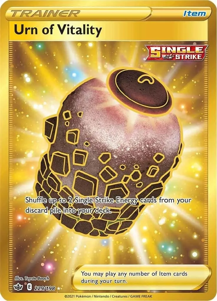 Urn of Vitality (Secret) 229/198 SWSH06: Chilling Reign Secret Rare Pokemon