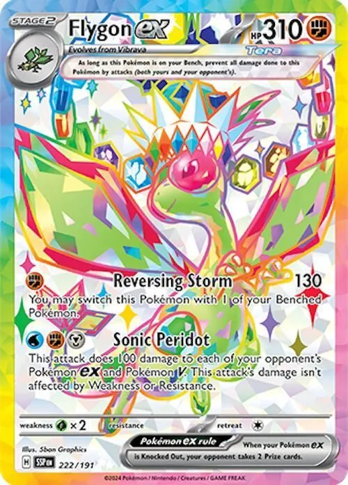 Flygon ex - 222/191 SV08: Surging Sparks Ultra Rare Pokemon