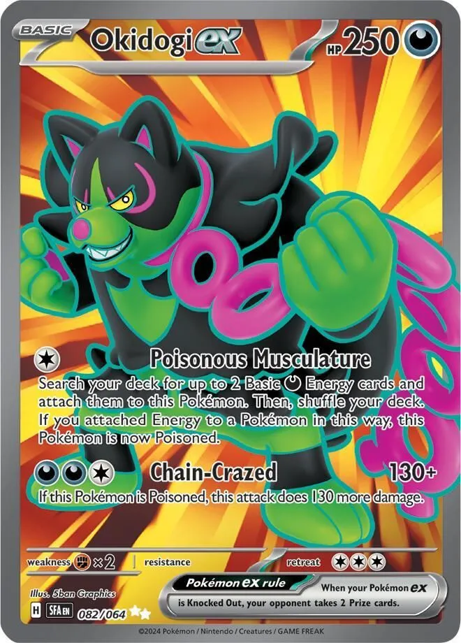 Okidogi ex - 082/064 SV: Shrouded Fable Ultra Rare Pokemon