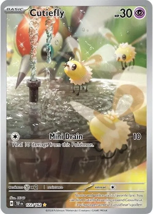 Cutiefly - 172/162 SV05: Temporal Forces Illustration Rare Pokemon
