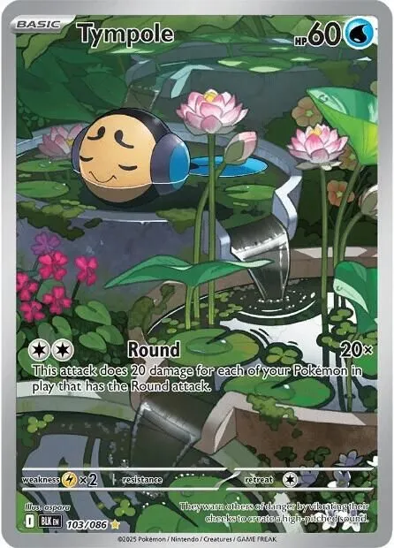 Tympole - 103/086 SV: Black Bolt Illustration Rare Pokemon