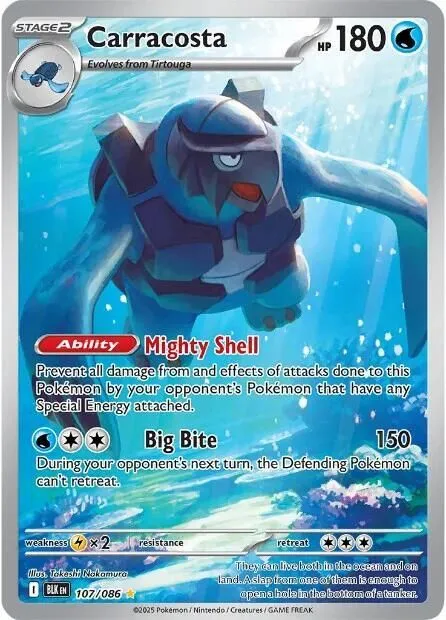 Carracosta - 107/086 SV: Black Bolt Illustration Rare Pokemon