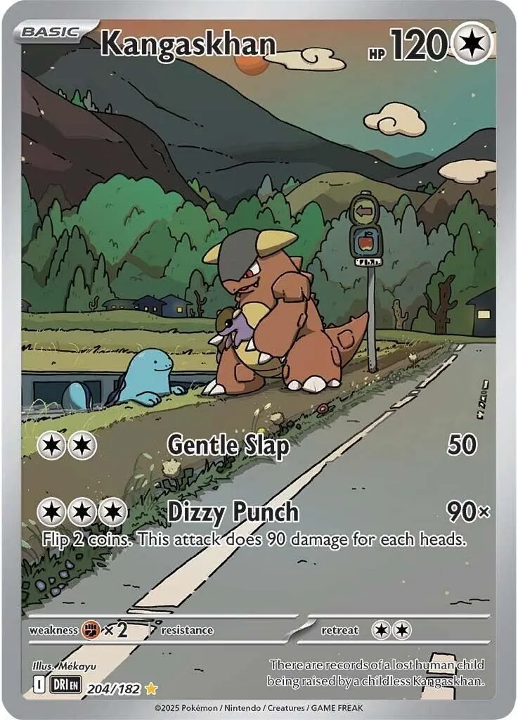 Kangaskhan - 204/182 SV10: Destined Rivals Illustration Rare Pokemon