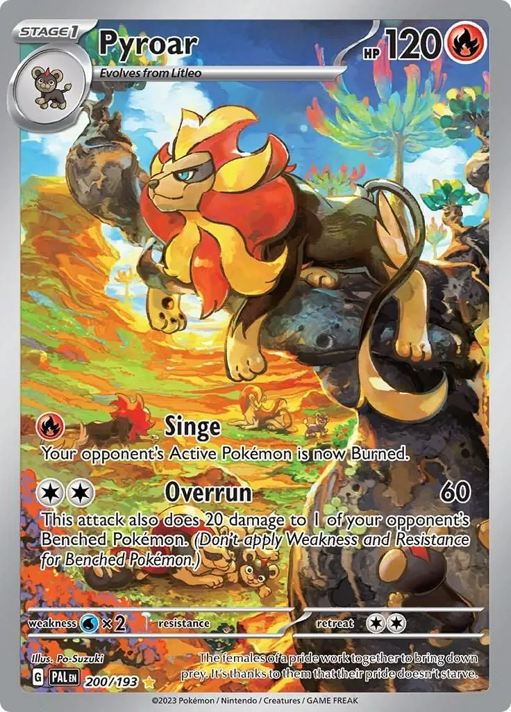 Pyroar - 200/193 SV02: Paldea Evolved Illustration Rare Pokemon