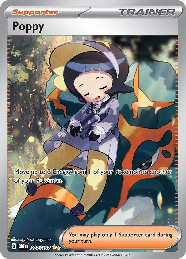 Poppy - 227/197 SV03: Obsidian Flames Special Illustration Rare Pokemon