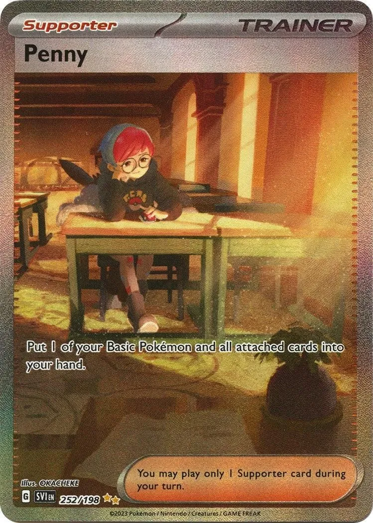 Penny - 252/198 SV01: Scarlet & Violet Base Set Special Illustration Rare Pokemon