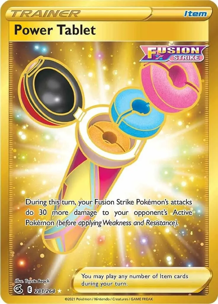 Power Tablet (Secret) 281/264 SWSH08: Fusion Strike Secret Rare Pokemon