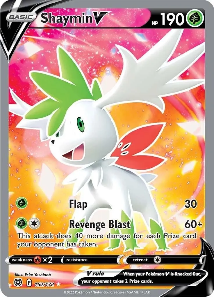 Shaymin V (Full Art) 152/172 SWSH09: Brilliant Stars Ultra Rare Pokemon