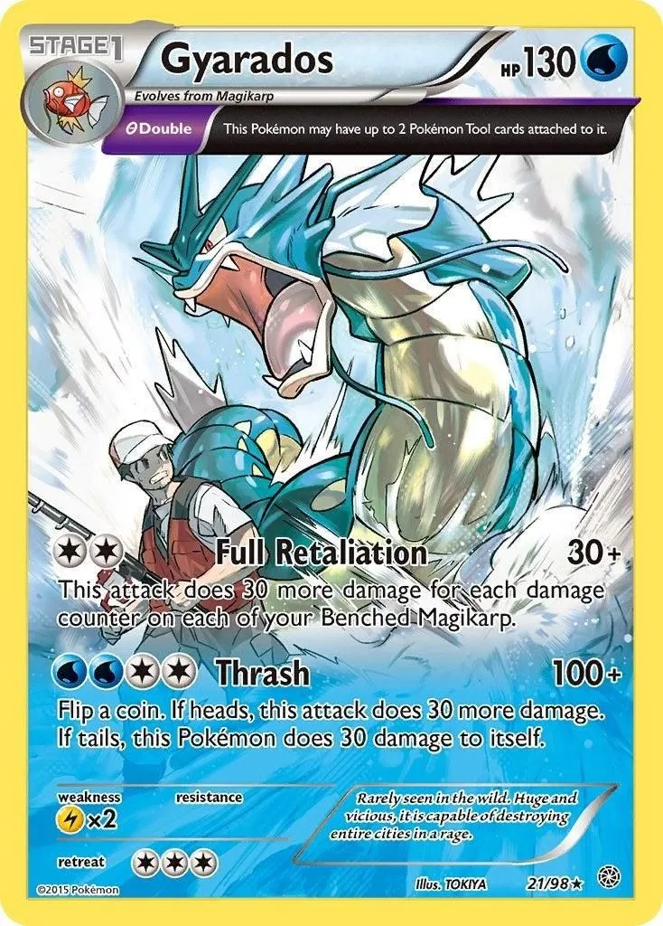 Gyarados (21) 21/98 XY - Ancient Origins Holo Rare Pokemon