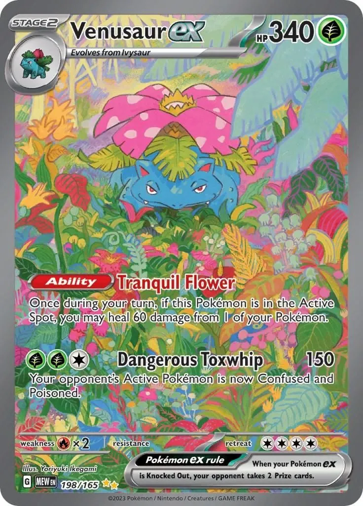 Venusaur ex - 198/165 SV: Scarlet & Violet 151 Special Illustration Rare Pokemon