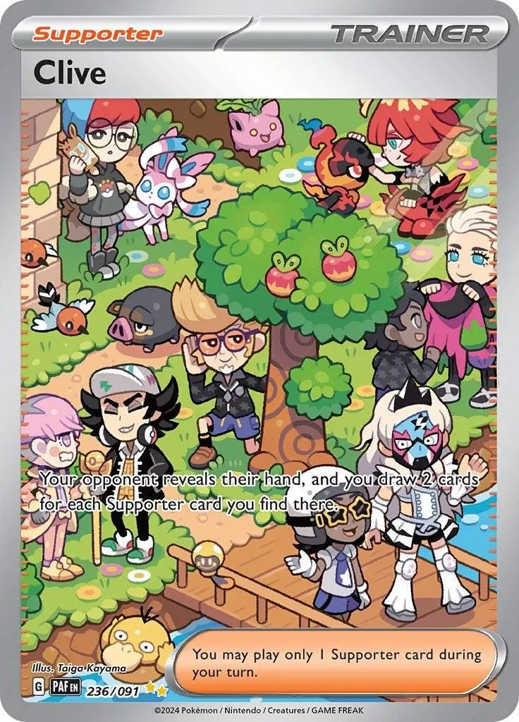 Clive - 236/091 SV: Paldean Fates Special Illustration Rare Pokemon