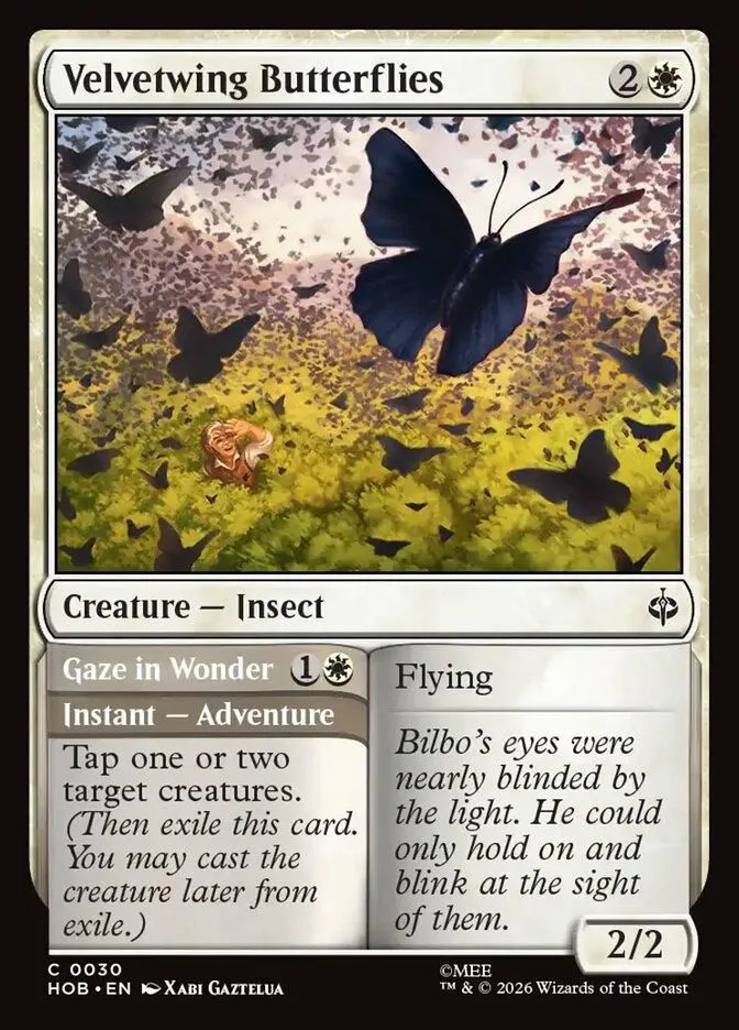 HOB, Velvetwing Butterflies // Gaze in Wonder, Standard, 30, C, Near Mint, (Foil), EN