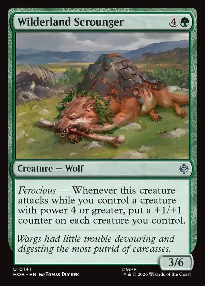 HOB, Wilderland Scrounger, Standard, 141, U, Near Mint, (Foil), EN